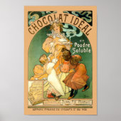 Art Nouveau Chocolate en Alphonse Mucha Poster (Voorkant)