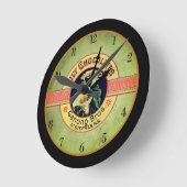 Art nouveau chocoleklok ronde klok (Hoek)