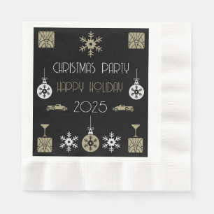 Art Nouveau Christmas-Drink Servet