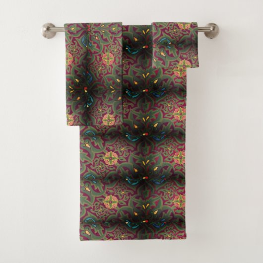 Art nouveau Christopher dresser florale textielkun Bad Handdoek (Insitu)