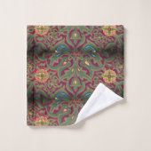 Art nouveau Christopher dresser florale textielkun Bad Handdoek (Wasdoekje)