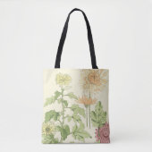Art Nouveau, Chrysanthema's in een tuin Tote Bag (Voorkant)