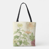  Art Nouveau, Chrysanthema's in een tuin Tote Bag (Achterkant)