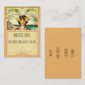 Art Nouveau Chubby Biz-Kaart Visitekaartje (Voorkant / Achterkant)