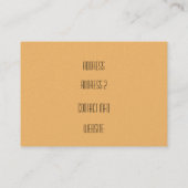 Art Nouveau Chubby Biz-Kaart Visitekaartje (Achterkant)