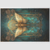 Art Nouveau Cicada 1 Decoupage papier (Voorkant)