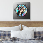 Art Nouveau Circle Het schilderen Samaritan Woman Canvas Afdruk (Insitu (Slaapkamer))