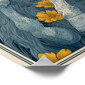 Art Nouveau Circus Poster in Blue and Yellow (Hoek)