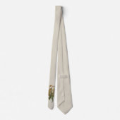  Art Nouveau, Cockato Bird, Orchid Flowers Stropdas (Achterkant)