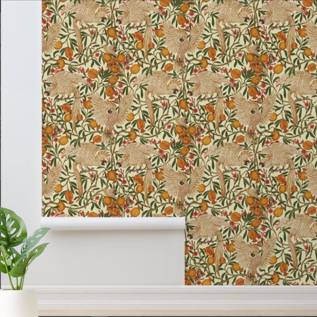 Art Nouveau Cockatoenpattern van Walter Crane Behang (Creator heeft geüpload)