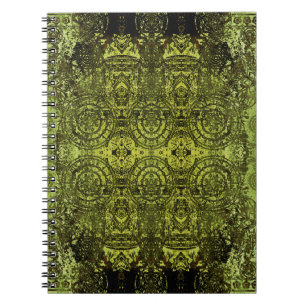 art nouveau colorful ornamental  patroon in notitieboek