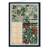  Art Nouveau, Columbine Aquilegia Flowers (Voorkant)