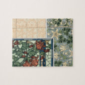  Art Nouveau, Columbine Aquilegia Flowers Legpuzzel (Horizontaal)