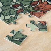  Art Nouveau, Columbine Aquilegia Flowers Legpuzzel (Zijkant)