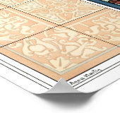  Art Nouveau, Columbine Aquilegia Flowers Poster (Hoek)