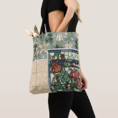 Art Nouveau, Columbine Aquilegia Flowers Tote Bag (Dichtbij)