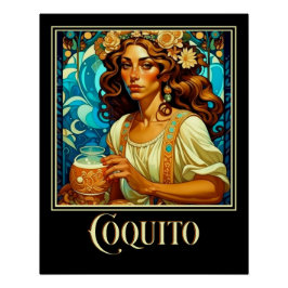 Art Nouveau Coquito Perfect Poster