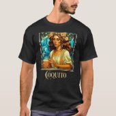 Art Nouveau Coquito T-shirt (Voorkant)