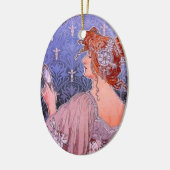 Art Nouveau Corset Advertisement Keramisch Ornament (Links)