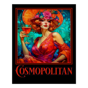 Art Nouveau Cosmopolitan Perfect Poster