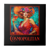 Art Nouveau Cosmopolitan Tegeltje (Voorkant)