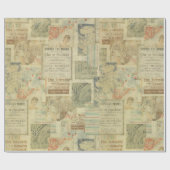 Art Nouveau  couture art deco decopauge Cadeaupapier (Vlak)