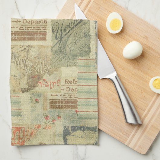 Art Nouveau  couture art deco decopauge Theedoek (Quarter Fold)