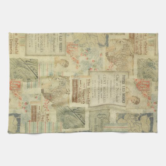 Art Nouveau  couture art deco decopauge Theedoek (Horizontaal)