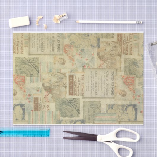 Art Nouveau  couture art deco decopauge Tissuepapier (Craft)