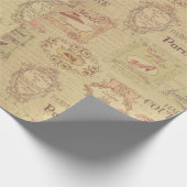 Art Nouveau  Couture Art Deco Parijs Frans Cadeaupapier (Hoek)