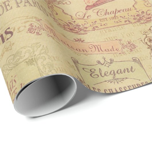 Art Nouveau  Couture Art Deco Parijs Frans Cadeaupapier (Rol Hoek)