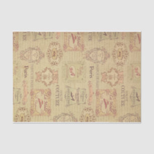 Art Nouveau  Couture Art Deco Parijs Frans Tissuepapier