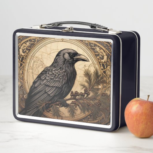 Art Nouveau Crow Lunchbox (In situ)