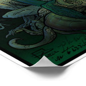 Art Nouveau Cthulhu Poster (Hoek)