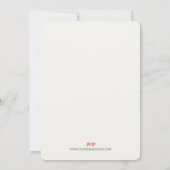 Art Nouveau Cyclamen Elegance bruiloft Kaart (Achterkant)