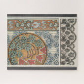 Art nouveau Cyclamen floral Eugene Grasset elegant Legpuzzel (Horizontaal)