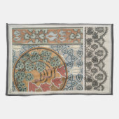 Art nouveau Cyclamen floral Eugene Grasset elegant Theedoek (Horizontaal)