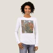 Art nouveau Cyclamen floral Eugene Grasset elegant Tri-Blend Shirt (Voorkant)