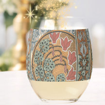 Art nouveau Cyclamen floral Eugene Grasset elegant