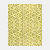 Art Nouveau Daffodil  Patroon Fleece Deken (Voorkant)