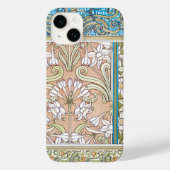 Art nouveau daffodil Verneui textiel bloemenkunst Case-Mate iPhone Case (Achterkant)