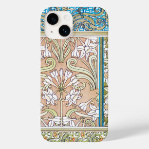Art nouveau daffodil Verneui textiel bloemenkunst Case-Mate iPhone 14 Hoesje