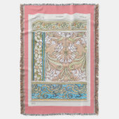 Art nouveau daffodil Verneui textiel bloemenkunst Deken (Voorkant Verticaal)