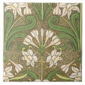 Art Nouveau Daffodils Tegeltje (Voorkant)