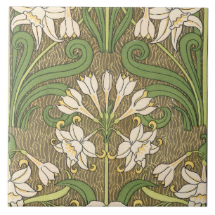 Art Nouveau Daffodils Tegeltje