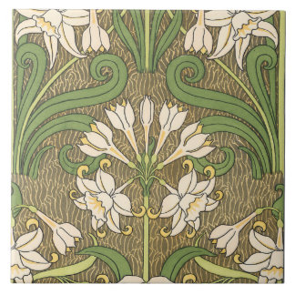 Art Nouveau Daffodils Tegeltje