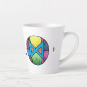 Art Nouveau Dagaz Rune Latte Mok - ONTWAKEN! (Rechts)