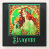 Art Nouveau Daiquiri Glazen Onderzetter (Voorkant)