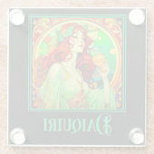 Art Nouveau Daiquiri Glazen Onderzetter (Achterkant)