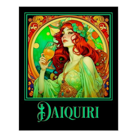Art Nouveau Daiquiri Perfect Poster (Voorkant)